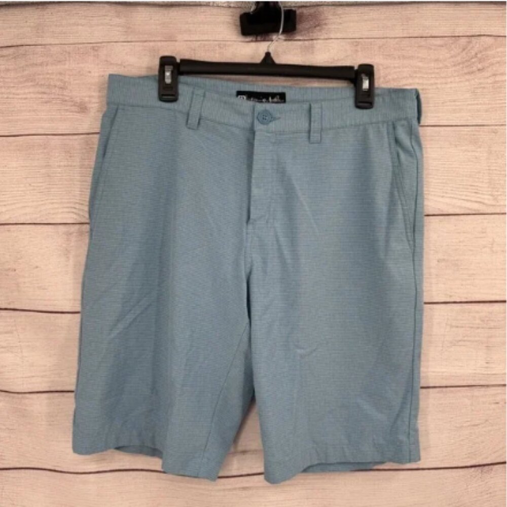 Travis Mathew Golf Shorts Mens Size 34 Lightweight Casual Flat Front Blue